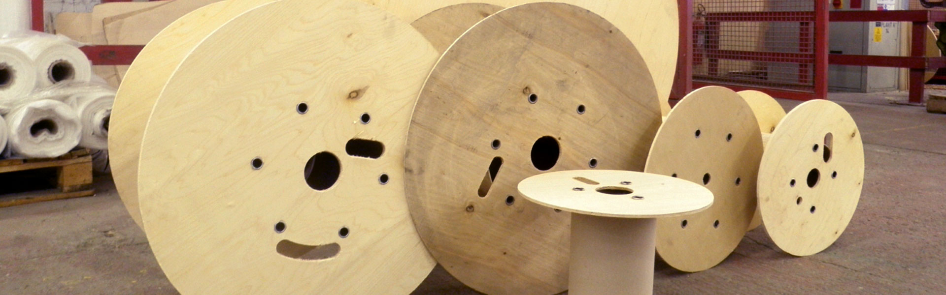 wooden cable drums